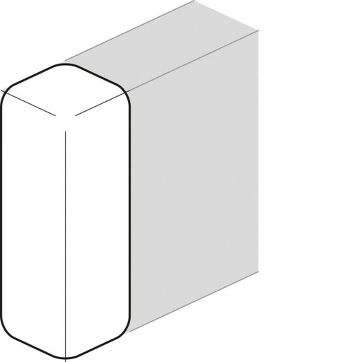 Embout Queraz Enclipsage Direct Pour GBD50131 RAL 9010 Blanc Paloma (L43939010) - HAGER